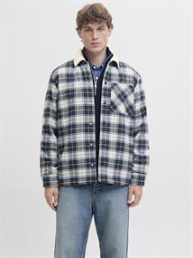 JJZAC TEDDY OVERSHIRT LS cloud dancer