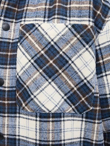 JJZAC TEDDY OVERSHIRT LS cloud dancer