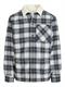JJZAC TEDDY OVERSHIRT LS cloud dancer
