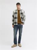 JJZAC TEDDY OVERSHIRT LS dusty olive