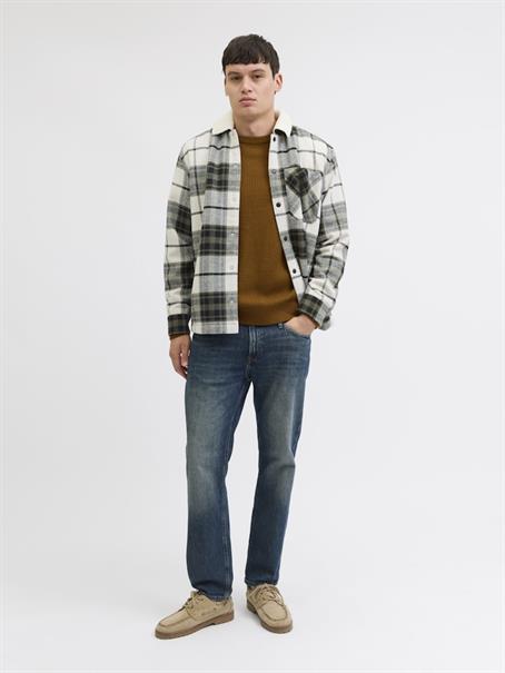 JJZAC TEDDY OVERSHIRT LS dusty olive