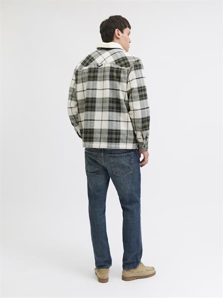 JJZAC TEDDY OVERSHIRT LS dusty olive
