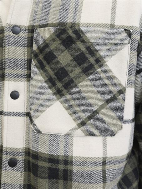 JJZAC TEDDY OVERSHIRT LS dusty olive