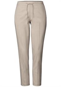 Joggpants im Melange-Look sheer beige mel.