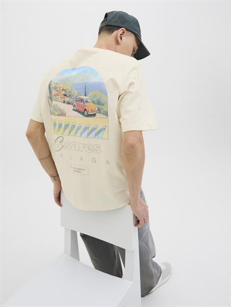 JORALMERIA WORLD TEE SS CREW NECK antique white