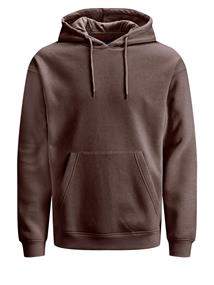 JORBRINK SWEAT HOOD seal brown-cropped box-brushed