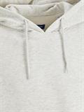 JORBRINK SWEAT HOOD white melange-cropped box-brus