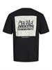JORBUSHWICK BACKSCRIPT TEE SS CN LN black
