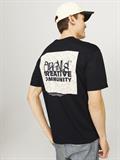 JORBUSHWICK BACKSCRIPT TEE SS CN LN black