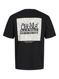JORBUSHWICK BACKSCRIPT TEE SS CN LN black