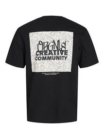 JORBUSHWICK BACKSCRIPT TEE SS CN LN black