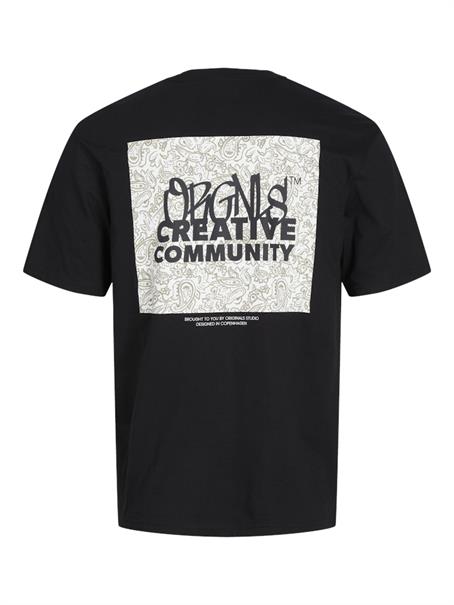 JORBUSHWICK BACKSCRIPT TEE SS CN LN black