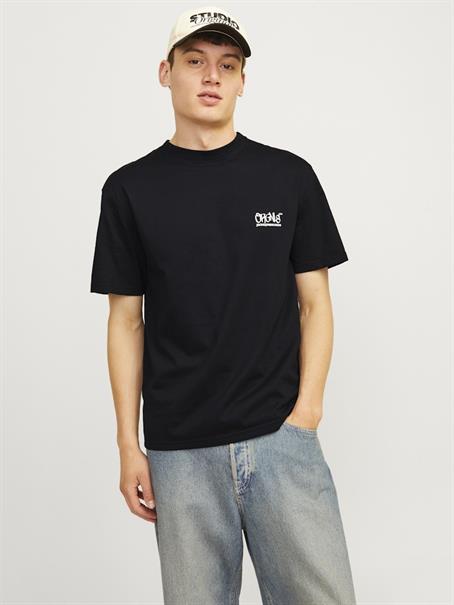 JORBUSHWICK BACKSCRIPT TEE SS CN LN black