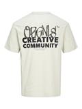 JORBUSHWICK BACKSCRIPT TEE SS CN LN mineral gray