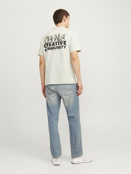 JORBUSHWICK BACKSCRIPT TEE SS CN LN mineral gray