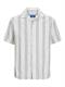 JORCABANA STRIPE SHIRT SS SN cloud dancer