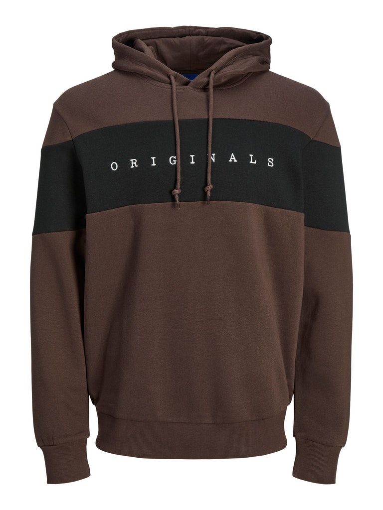 Jack & Jones Herren Pullover 12216156 Seal Brown-relaxed-cloud-org