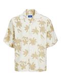 JOREASTER MARSHALL AOP SHIRT SS buttercream