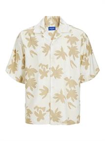 JOREASTER MARSHALL AOP SHIRT SS buttercream