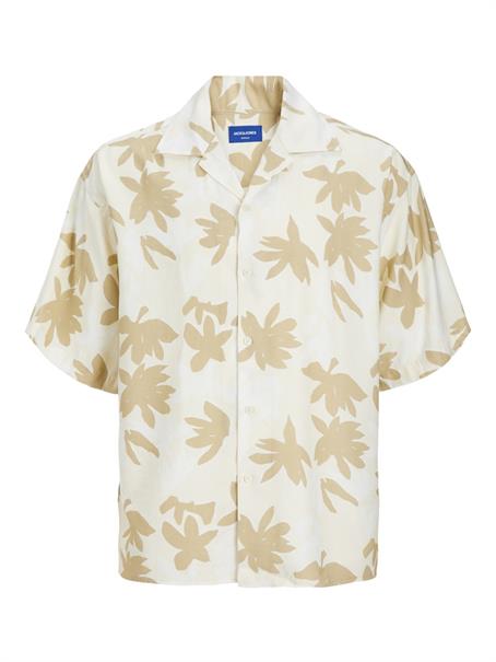 JOREASTER MARSHALL AOP SHIRT SS buttercream