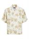 JOREASTER MARSHALL AOP SHIRT SS buttercream