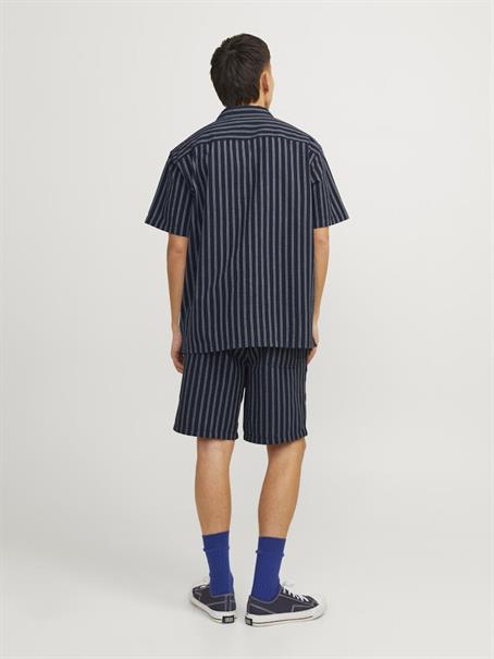 JOREASTER PALMA SEERSUCKER SHIRT SS LN dunkelblau2