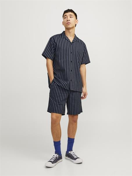 JOREASTER PALMA SEERSUCKER SHIRT SS LN dunkelblau2