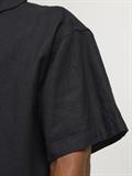 JORFARO LINEN BLENDOVERSIZED SHIRT SS SN black