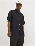 JORFARO LINEN BLENDOVERSIZED SHIRT SS SN black