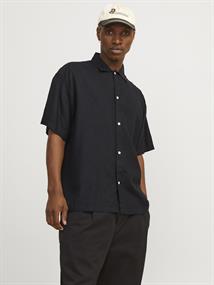 JORFARO LINEN BLENDOVERSIZED SHIRT SS SN black