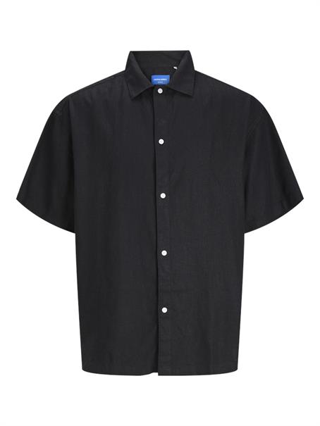 JORFARO LINEN BLENDOVERSIZED SHIRT SS SN black
