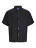 JORFARO LINEN BLENDOVERSIZED SHIRT SS SN black