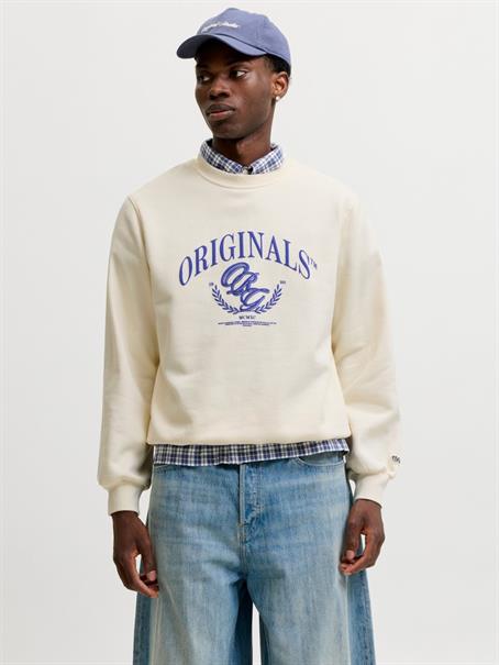 JORFREDERIKSBERG FRONT SWEAT CREW NECK whisper white