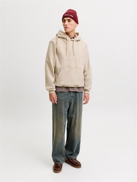 JORFREDERIKSBERG MONOGRAM SWEAT HOOD SN feather gray