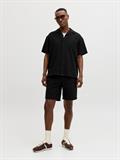 JORGLOBAL WAFFLE RESORT SHIRT SS black