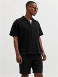 JORGLOBAL WAFFLE RESORT SHIRT SS black
