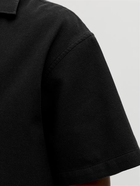 JORGLOBAL WAFFLE RESORT SHIRT SS black