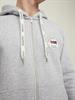JORINTERNATIONAL ZIP SWEAT HOOD LN light grey melange