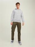 JORINTERNATIONAL ZIP SWEAT HOOD LN light grey melange