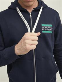 JORINTERNATIONAL ZIP SWEAT HOOD LN navy blazer