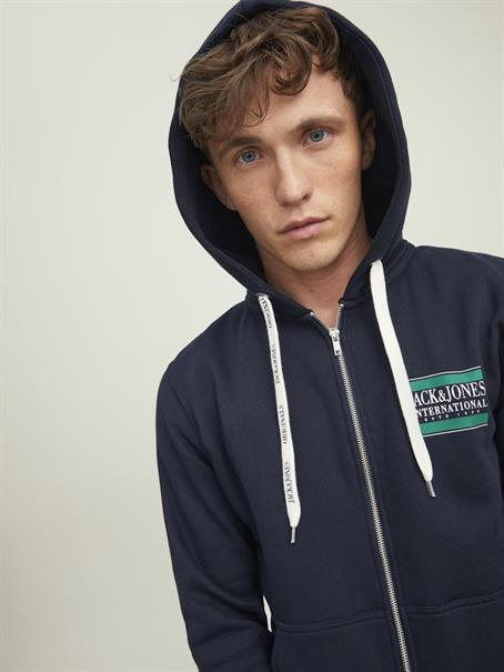 JORINTERNATIONAL ZIP SWEAT HOOD LN navy blazer