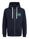 JORINTERNATIONAL ZIP SWEAT HOOD LN navy blazer