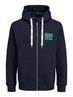 JORINTERNATIONAL ZIP SWEAT HOOD LN navy blazer