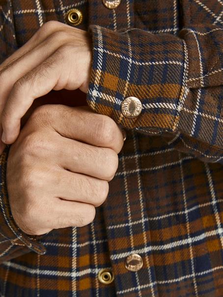 JORJAMES QUILTED OVERSHIRT LS LN desert palm