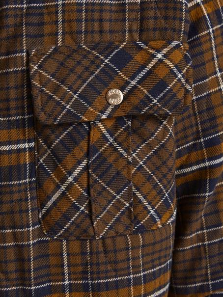 JORJAMES QUILTED OVERSHIRT LS LN desert palm