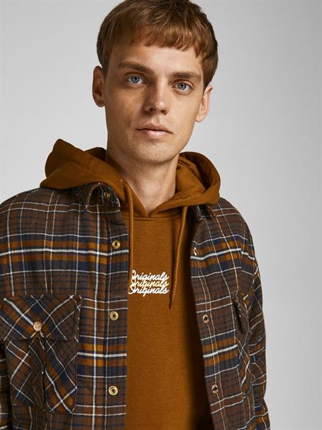 JORJAMES QUILTED OVERSHIRT LS LN desert palm