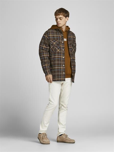 JORJAMES QUILTED OVERSHIRT LS LN desert palm