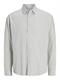 JORJAMES SPLIT STRIPE SHIRT LS cloud dancer