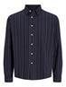 JORJAMES SPLIT STRIPE SHIRT LS sky captain