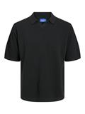 JORLINEN BLEND KNIT SS POLO SN black